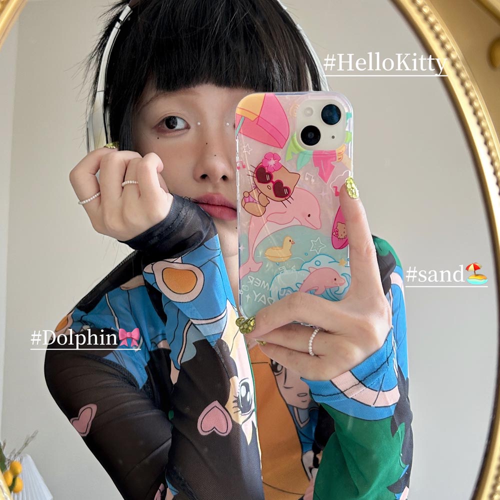 Vỏ Bao Da Điện Thoại Cứng In Hình Cá Heo Cho iphone 11 12 12pro 12promax 13 13pro 13promax 14 14pro 14promax Ốp
