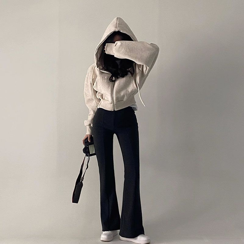 Áo Thun Lửng Tay Dài 100% cotton Thời Trang Xuân Thu Dễ Phối Đồ Cho Nữ