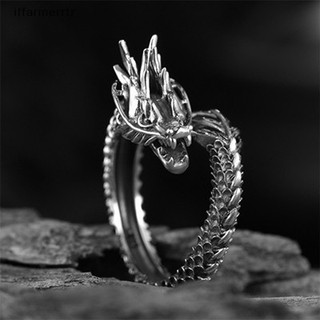 Nhẫn Thiết Kế Hình Móng Vuốt Rồng Phong Cách gothic punk Cá Tính
