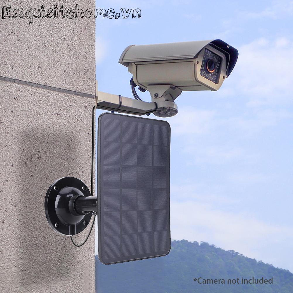 Tấm Sạc Pin Năng Lượng Mặt Trời 5v 20w Dành Cho camera An Ninh Ngoài Trời