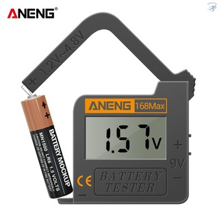 ANENG Battery Tester 168MAX Digital Display Tester Battery Voltage Checker Battery Capacity Testing Tool Universal Tester for Checking AAA AA Button Battery