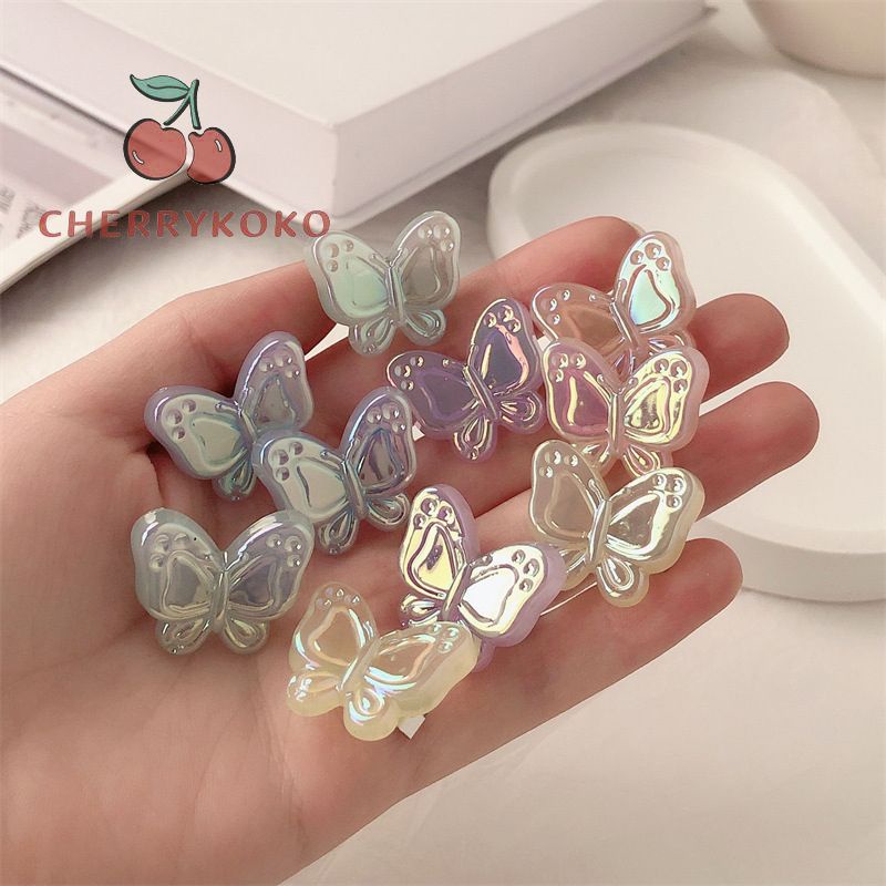 🍒🍒Cherrykoko Kẹp Tóc Hình Bướm Màu Kẹo Gradient Phong Cách Hàn Quốc Dễ Thương Dành Cho Bé Gái