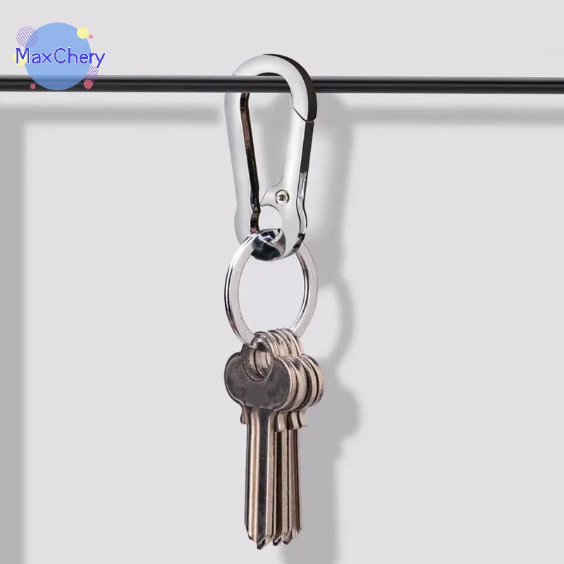 Móc Khóa Hình Móng Ngựa Bằng Thép Không Gỉ Chống Thất Lạc Dành Cho Nam Mới