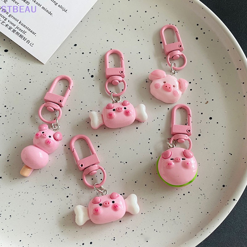Móc Khóa Hình Heo Hồng Ba Chiều Dễ Thương Làm Quà Tặng Trang Sức Cho Nữ Sinh mme