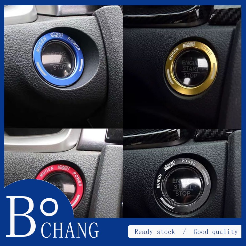 Bc Vòng Nhôm Trang Trí Nút Khởi Động Xe Hơi honda crv civic jazz brv hrv
