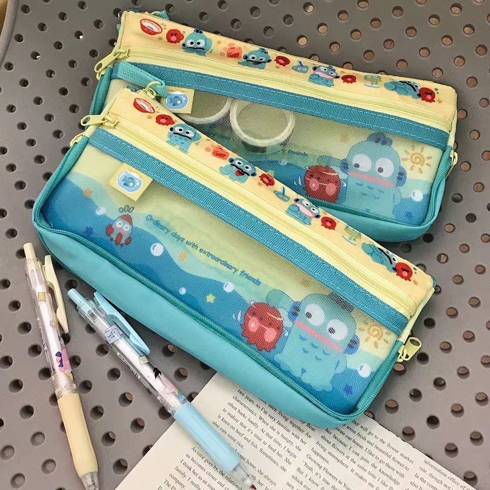 Sanrio Dễ Thương Hangyodon Đựng Hoạt Hình Dễ Thương Công Suất Lớn Sinh Viên Văn Phòng Phẩm Túi Di Động Túi Văn Phòng Phẩm -top3C01