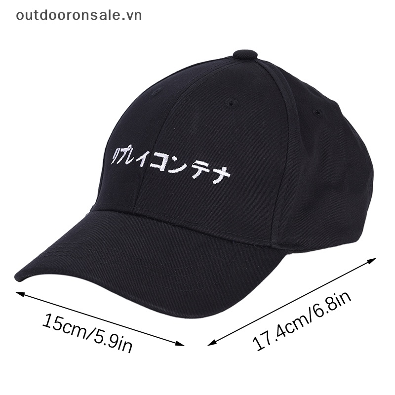 Mũ Lưỡi Trai Màu Trơn Thêu Chữ Phong Cách hip hop Nhật Bản Thời Trang Cho Nam Và Nữ