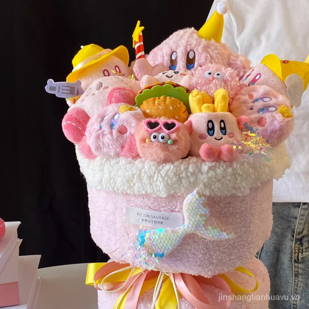 Bó Hoa Búp Bê kirby Dễ Thương Dùng Làm Quà Tặng Cho Bạn Gái / Bạn Gái