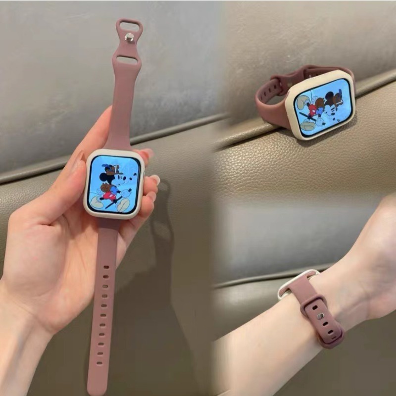 Silicone Dây Đeo Đồng Hồ Bằng Silicon Kích Thước 40mm 41mm 42mm 44mm 45mm 49mm 38mm Cho iwatch ultra series 8 7 6 se 5 4 3