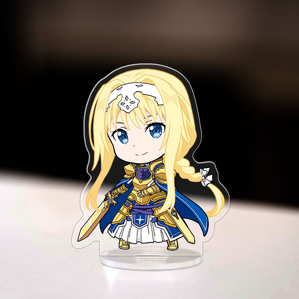 Mô hình đứng Standee Sword Art Online anime manga nhân vật Kirito Yuuki Asuna trang trí decor góc học tập bàn làm việc