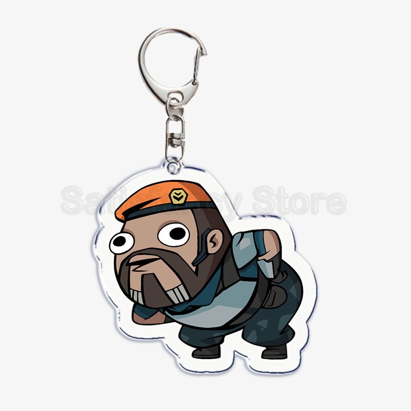 Móc Khóa Popular Fun Valorant Móc Khóa Ett Sova Cypher Người Acrylic Móc Khóa Cho Phụ Kiện Mặt Dây Chuyền Chìa Khóa