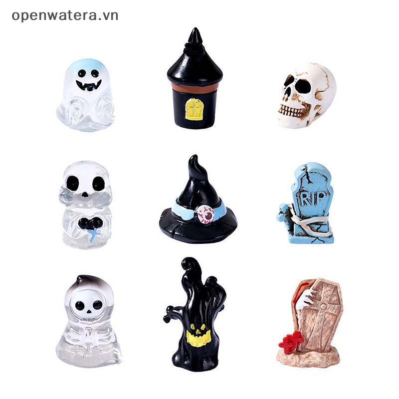 Quả Cầu Pha Lê resin mini Hình Quái Vật Vô Diện Trang Trí Nhà Cửa Dịp halloween vn