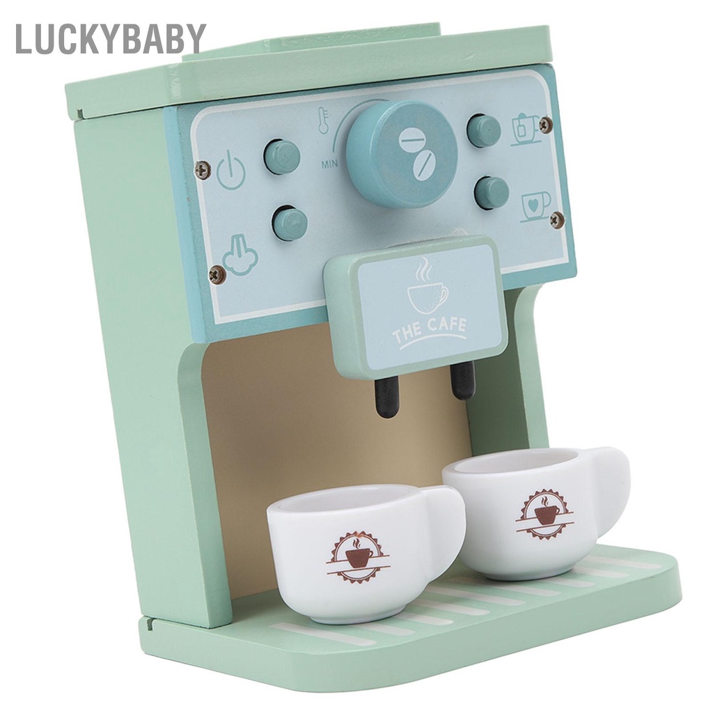 LUCKYBABY Máy Pha Cà Phê Đồ Chơi Vui Nhộn Giáo Dục Sớm Mô Phỏng Cốc Sữa Tấm Tròn Cho Bé Trai Gái