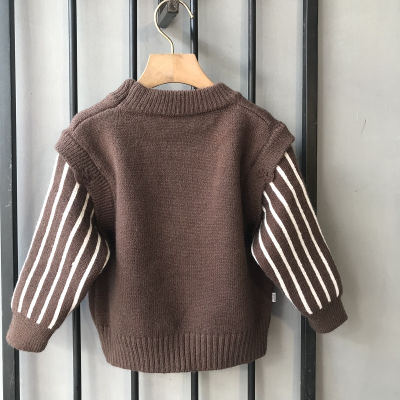 Áo sweater Dệt Kim Dày Dặn Thời Trang Thu Đông Cho Bé Trai