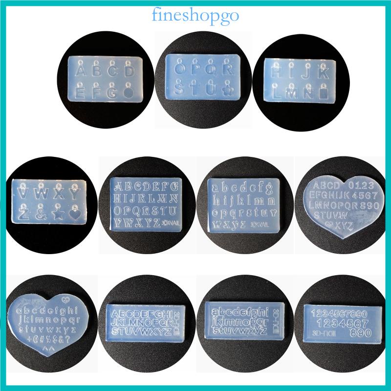 Khuôn silicone Hình Chữ Cái / Số 3d Dùng Trang Trí Móng Nghệ Thuật diy
