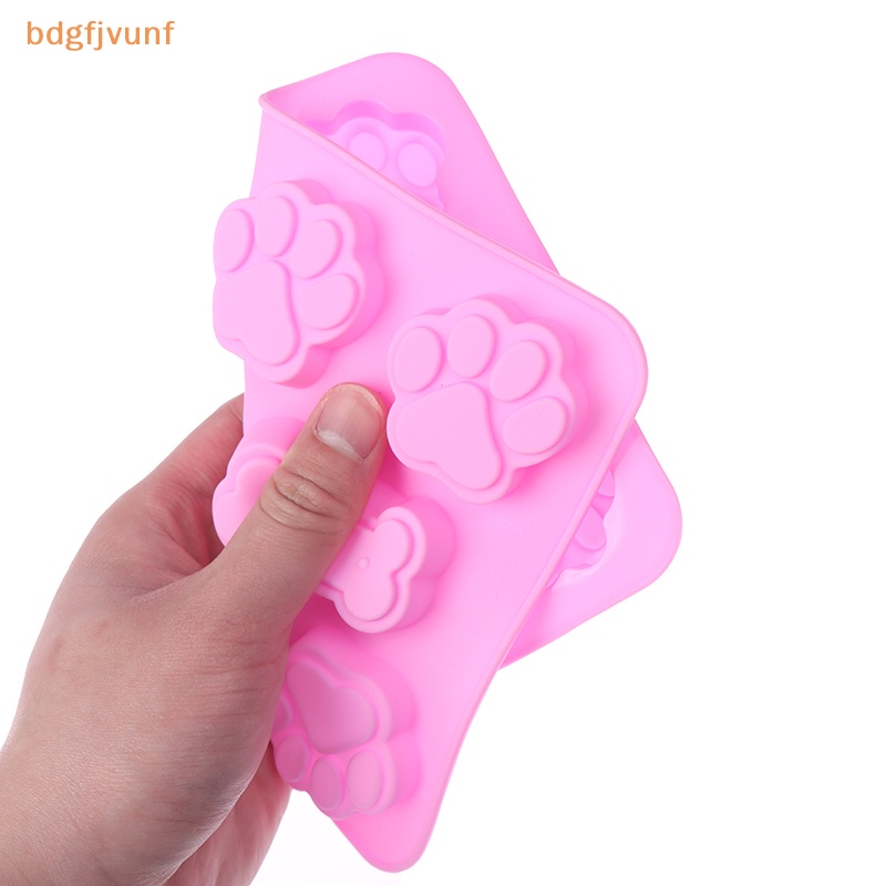 Khuôn Silicon Làm Bánh Hình Dấu Chân Chó 3d vn