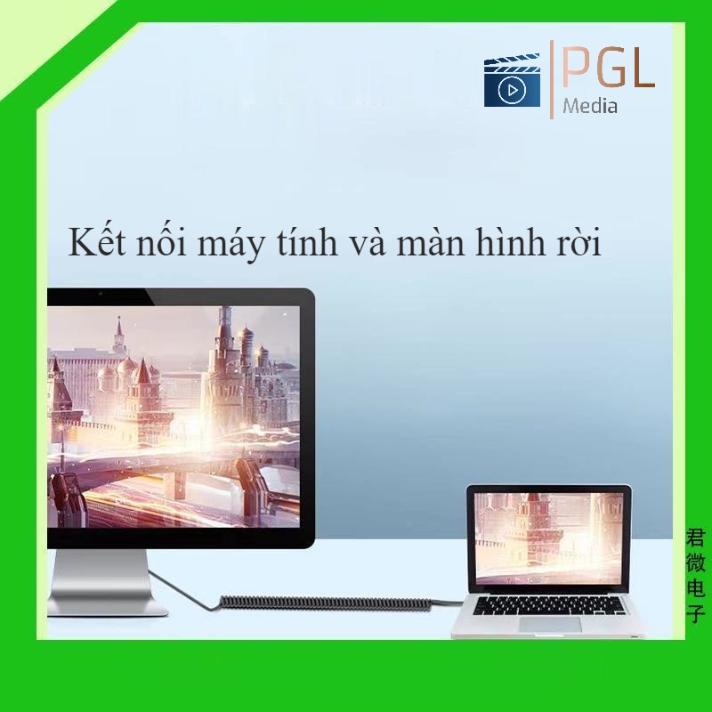 Dây HDMI 4K60Hz chuẩn A-A dạng lò xo