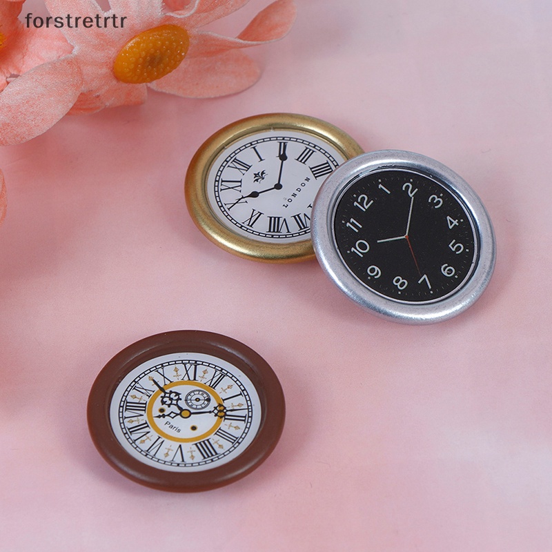 Forstretrtr Đồng Hồ Treo Tường Tỉ Lệ 1: 12 Trang Trí Nhà Búp Bê
