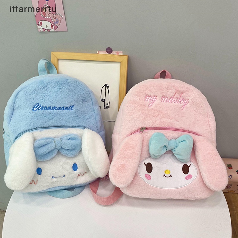 Balo Đi Học Hình sanrio kuromi Cinnamoroll melody Nhồi Bông Dễ Thương Thời Trang Nhật Bản Cho Nữ Sinh merrtu