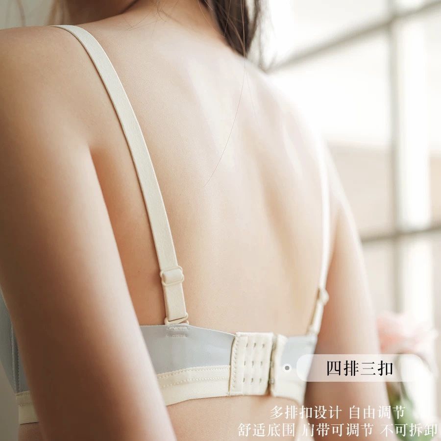 Áo Ngực Hình Tam Giác Không Gọng Thép Thoáng Khí Thoải Mái Lưng