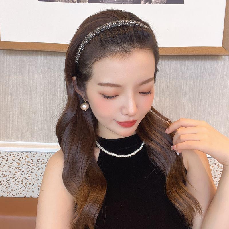 Băng Đô Cài Tóc Đính Đá Lấp Lánh Thời Trang Hàn Quốc