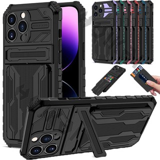 Chống Sốc Ốp Điện Thoại Chống Va Đập Có Khe Giữ Thẻ Cho iphone 15 14 pro max plus