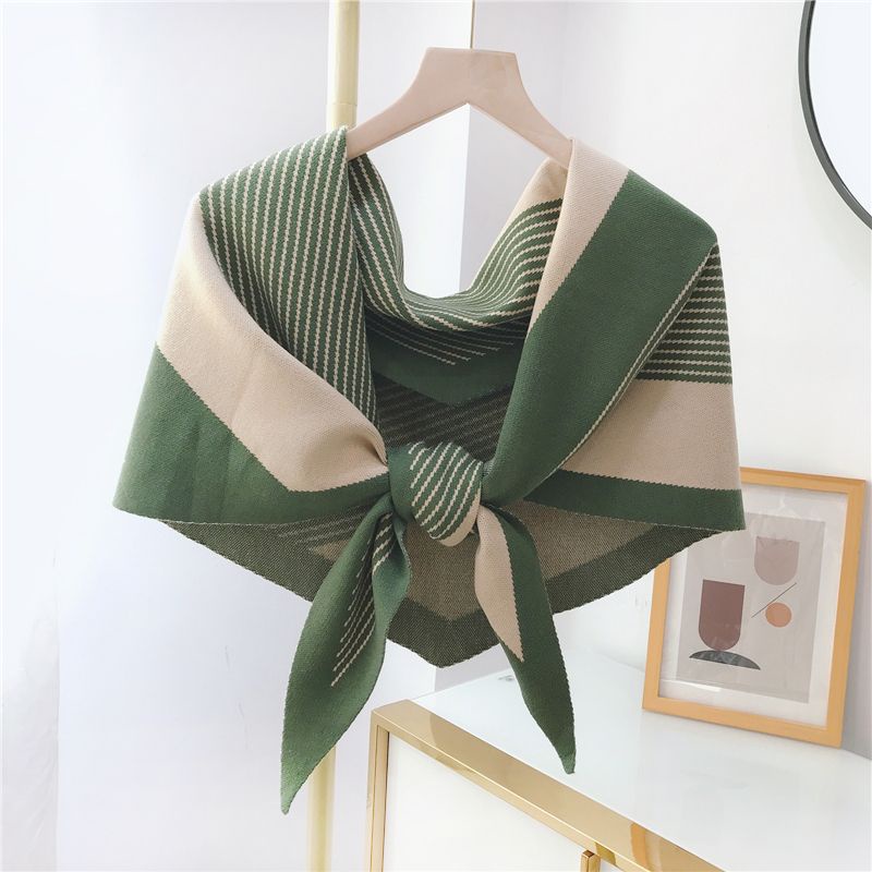 Khăn Choàng Cổ Bằng Len Dệt Kim Thời Trang Mùa Thu Hàng Mới Dành Cho Bạn Nữ