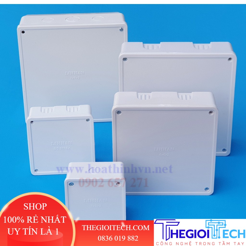 Combo 10 sản phẩm hộp nối dây 12x12 (3178H) - 772( 20X20)