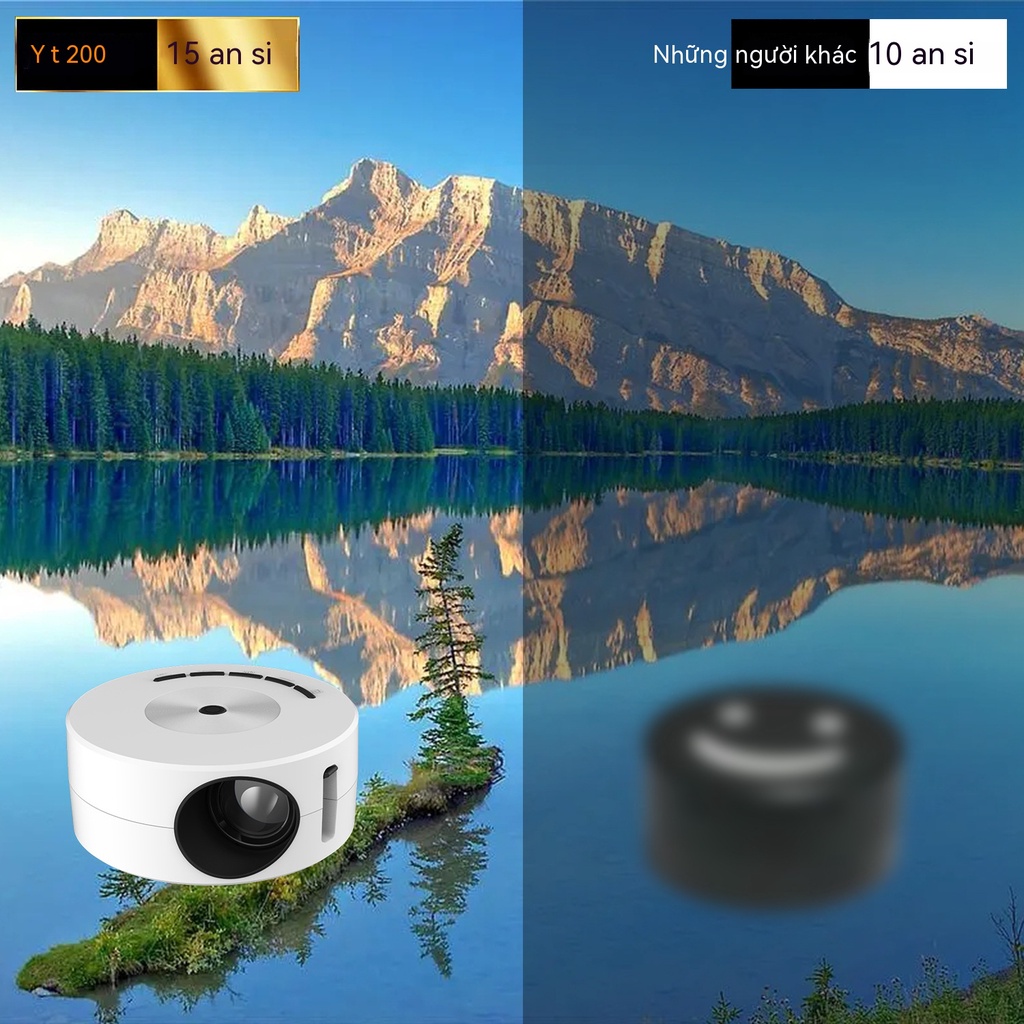 Máy chiếu mini máy chiếu mini 4k  máy chiếu mini giá rẻ Máy Chiếu mini yt200 Có Dây Với Màn Hình Điện Thoại Di Động