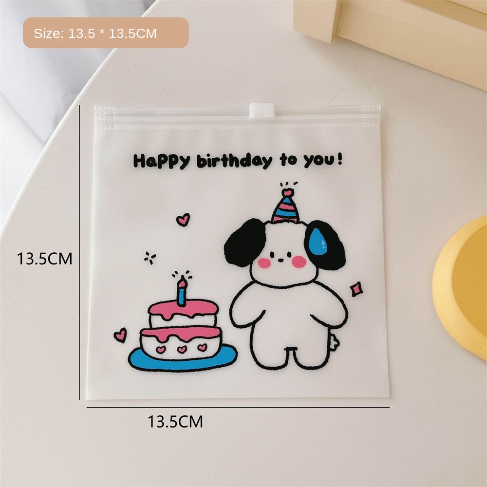 Hoạt Hình Dễ Thương Túi Kín Có Thể Tái Sử Dụng Thực Phẩm Đóng Gói Lại Túi Snack Túi Ziplock Bánh Kẹo Túi Bảo Quản Túi Kín Hoa