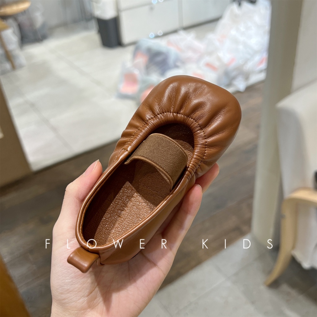 Giày Công Chúa Mũi Vuông Bằng Da Co Giãn Phong Cách Hàn Quốc Cổ Điển Mùa Xuân Hè Dành Cho Bé Gái 5