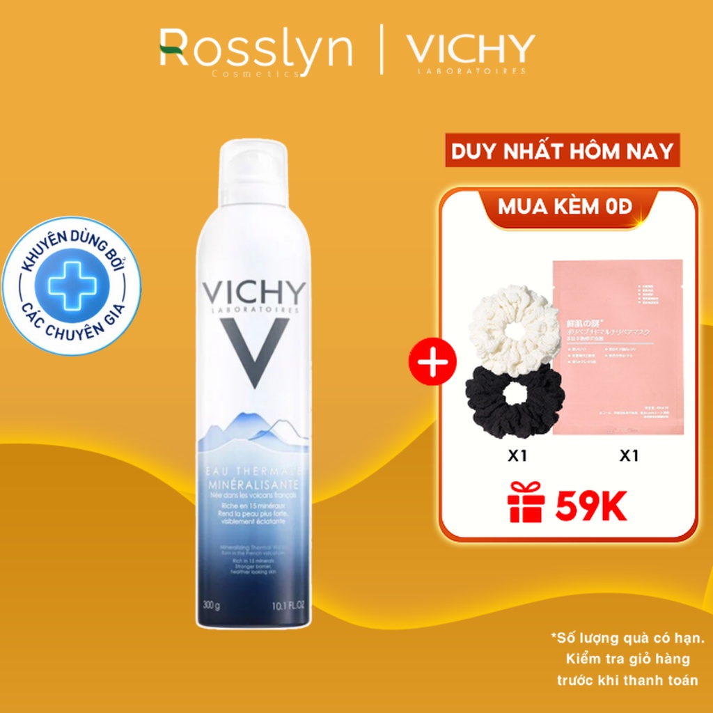 Xịt khoáng EAU THERMALE MINERALIZING THERMAL WATER Vichy 300ml/150ml Rosslyn