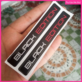 Combo 2 tem pvc black edition dán xe