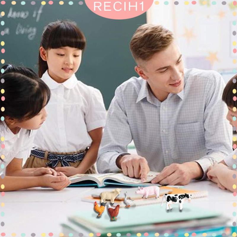 Set 12 Mô Hình Nông Trại Động Vật Cho Bé