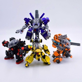 Moc đồ chơi lắp ráp mô hình nhân vật mecha mini