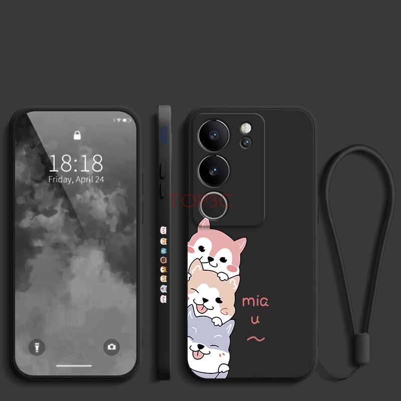 Ốp lưng vivo v29 5g / v29e 5g / v23 5g / v23e / v25 / v25e / v27 5g / V27E Ốp Điện Thoại In Hình Chú Chó Ngộ Nghĩnh Đáng Yêu Cho GG