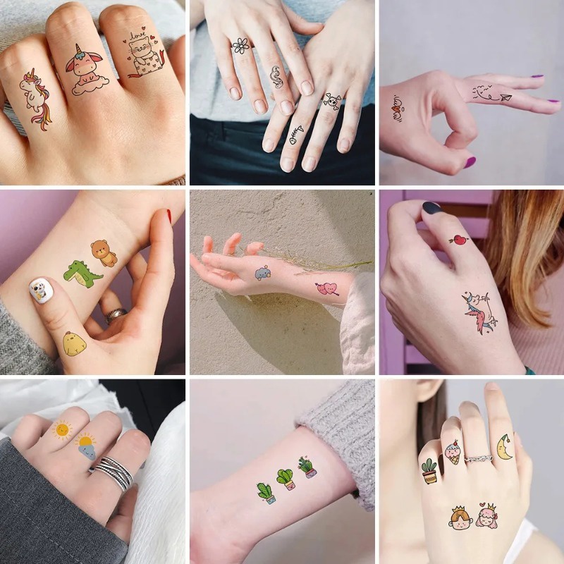 Dễ Thương Hình Xăm Dán Tạm Thời Hình Thỏ Đáng Yêu