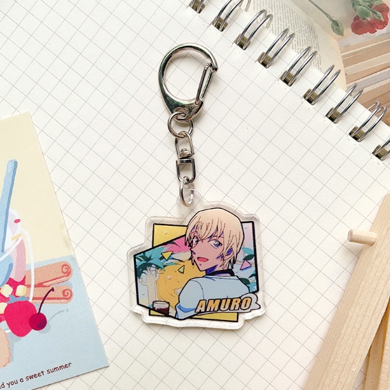 Móc Khóa Acrylic Hình Thám Tử Conan Hoạt Hình Dễ Thương