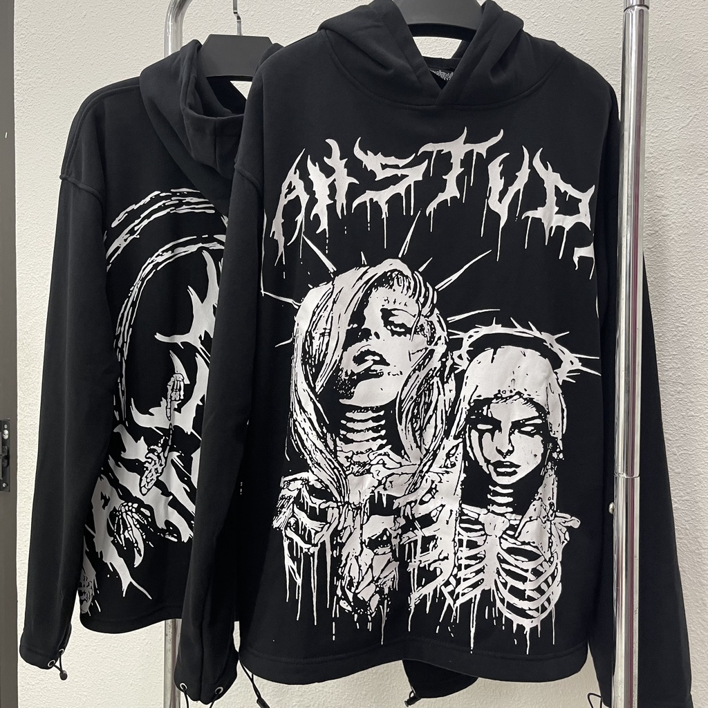 Áo hoodie  QUEEN DEVIL Áo khoác nỉ vah.studio qeen devil chất nỉ bông cao cấp