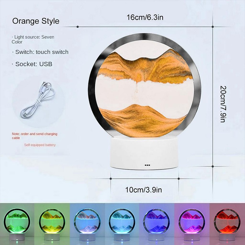 Đèn Để Bàn Dạng Cát Chảy 3d Ấn Tượng Dùng Trang Trí Phòng Ngủ