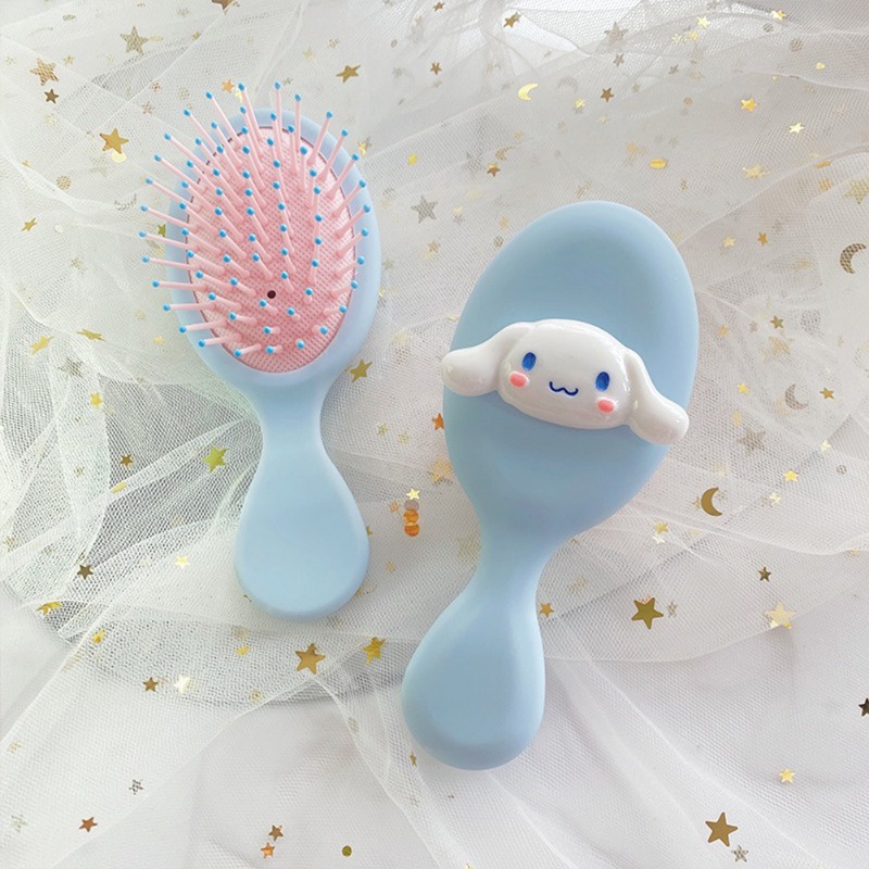 Sanrio Air Cushion Lược Cinnamoroll Kuromi Hoạt Hình Dễ Thương Pudding Chó Dễ Thương Di Động Massage Hàn Quốc Lược Chải Tóc