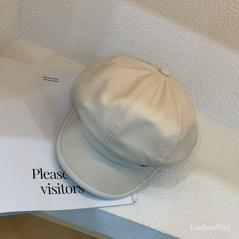 Mũ beret Màu Đen Phong Cách retro Nhật Bản Cao Cấp