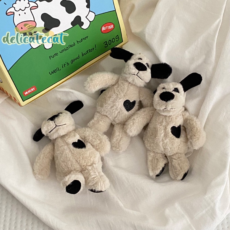 Móc Khóa Hình Cún Nhồi Bông Màu Đen Dễ Thương