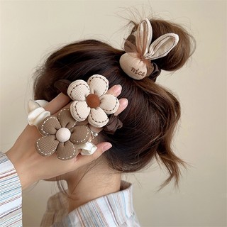 Dây cột tóc họa tiết ca rô xinh xắn dành cho nữ