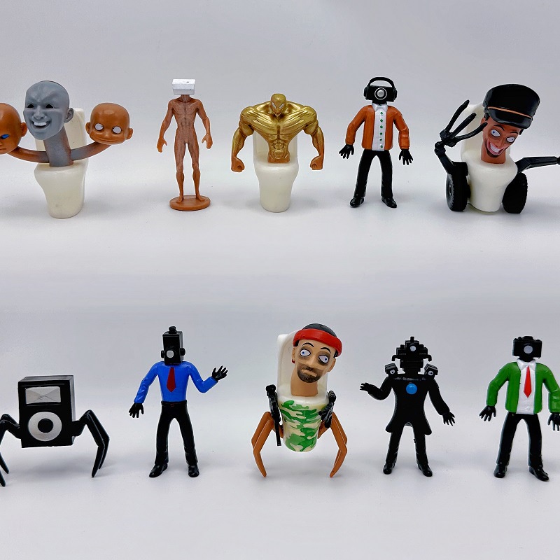 Set 12 Mô Hình Nhân Vật Trong toilet Ngộ Nghĩnh