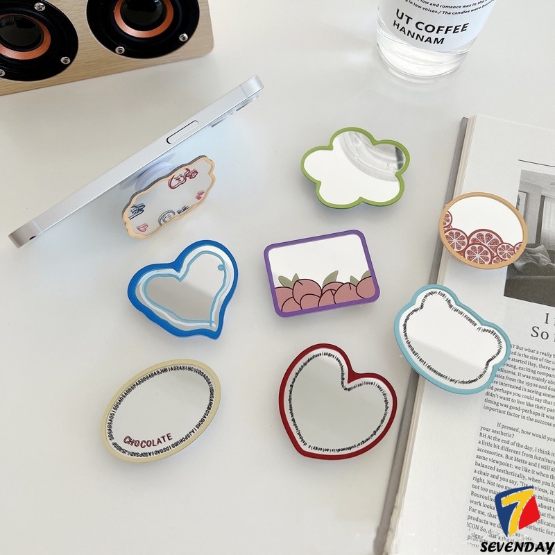 Thời Trang Giá Đỡ Điện Thoại Hình Hoa tulip Trái Tim Đáng Yêu Có Thể Gập Lại