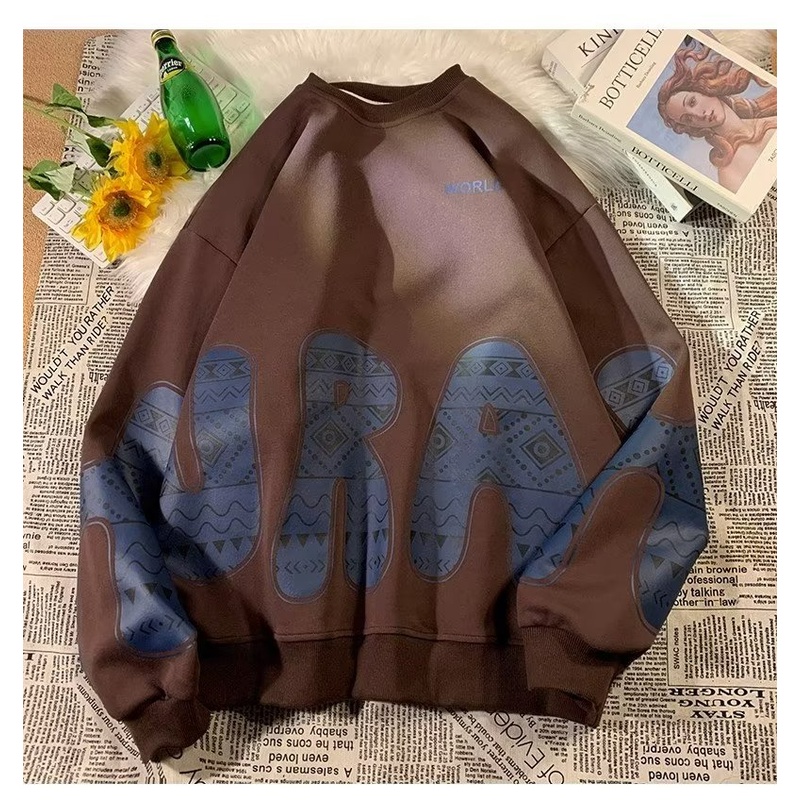 Áo Thun Tay Dài Cổ Tròn Dáng Rộng Thời Trang Cho Nam Giới size m-8xl