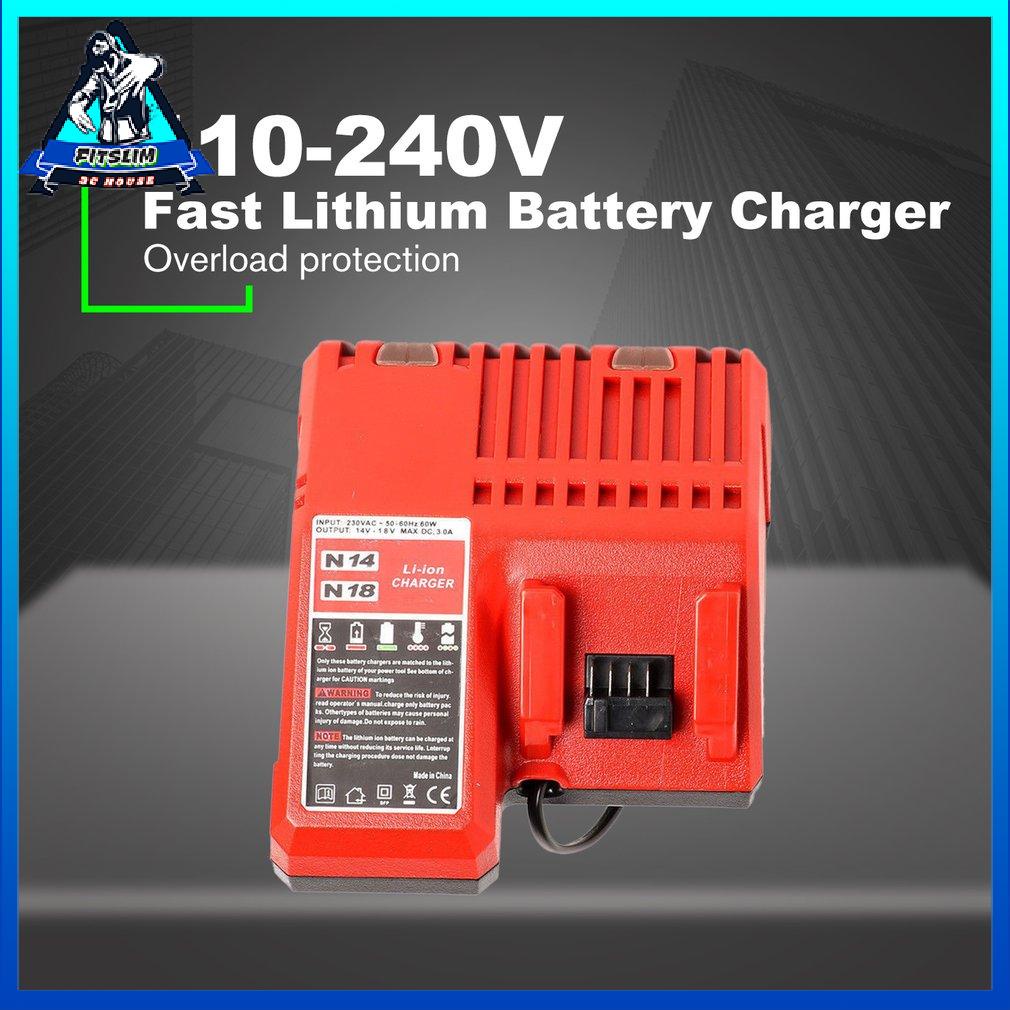 14V 18V Power Tool Lithium Battery Charger Replacement For Milwaukee M18