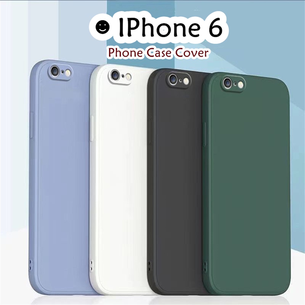 Ốp Điện Thoại Silicon Màu Trơn Đơn Giản Cho iphone 6