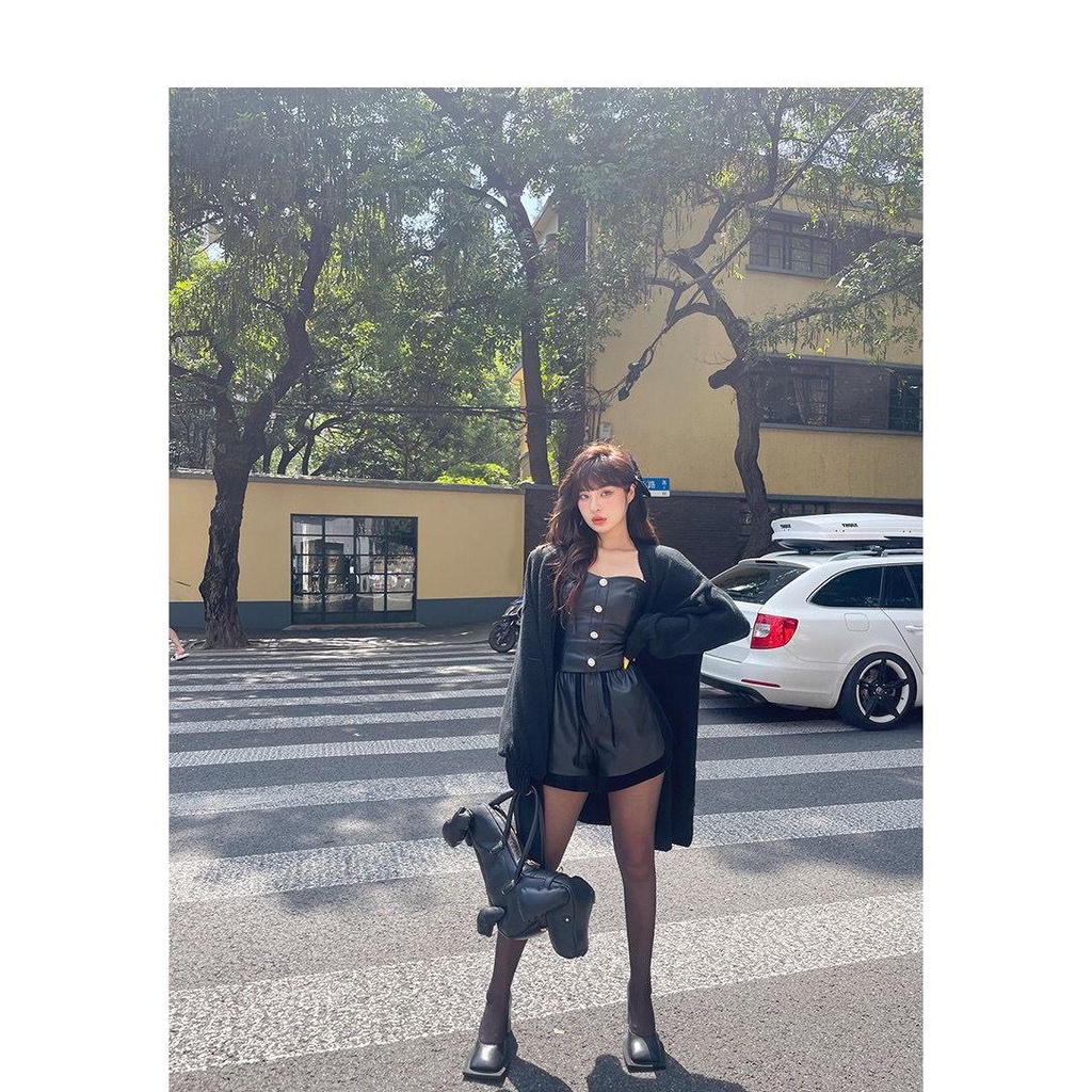 Roof Túi Đeo Chéo Da pu Mềm Hình Cún Hoạt Họa Phong Cách Đường Phố Dễ Thương Dùng Khi Chụp Ảnh Đường Phố Cho Nữ